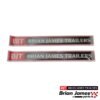 1 New Style Brian James Trailers Logo Sticker Pair 65cm x7cm
