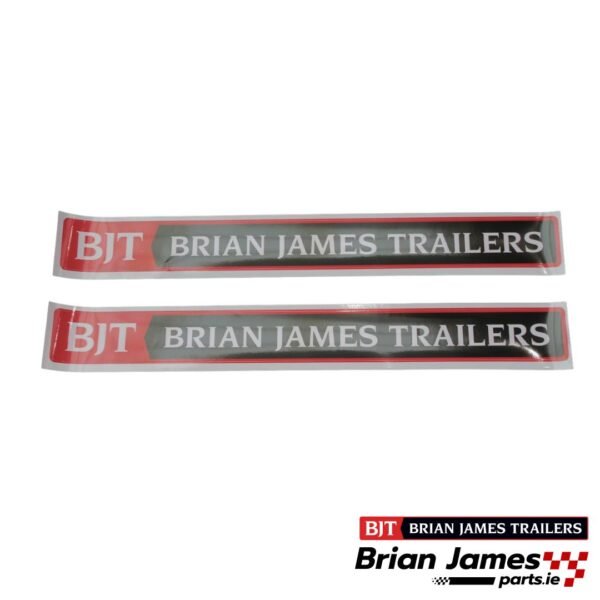 New Style Brian James Trailers Logo Stickers Pair LARGE 97cm x10cm
