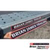 Pair of Brian James Trailers Logo Sticker Brand New Brian James 65cm x7cm