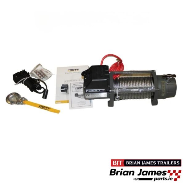 Kartt 9500 lbs Very Heavy Duty Electric Winch with Steel Rope - 4309KG!