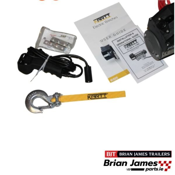 Kartt 9500 lbs Very Heavy Duty Electric Winch with Steel Rope - 4309KG!