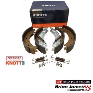 Brian James Knott Axle Brake Shoe Set 8" 200 x 50mm Auto Reverse Type