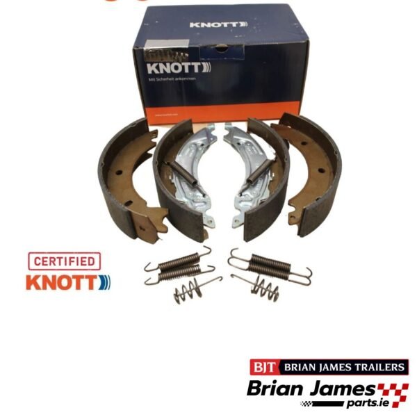 Brian James Knott Axle Brake Shoe Set 8" 200 x 50mm Auto Reverse Type